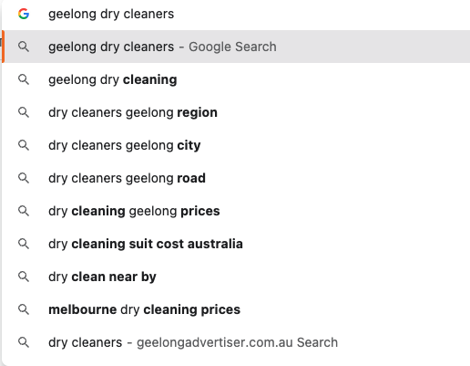 Google search rankings